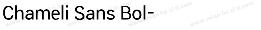 Chameli Sans Bol字体转换